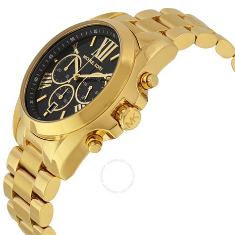 michael kors black and gold women's watch|michael kors chronograph gold.